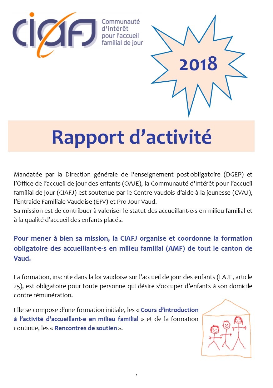 Rapport D’activité 2018